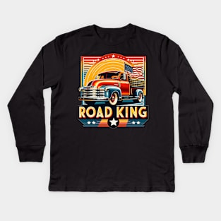 Chevy Truck, Road King Kids Long Sleeve T-Shirt